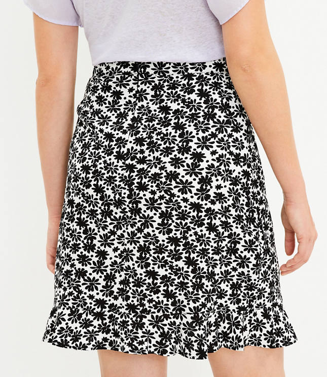 Petite Daisy Ruffle Wrap Skirt