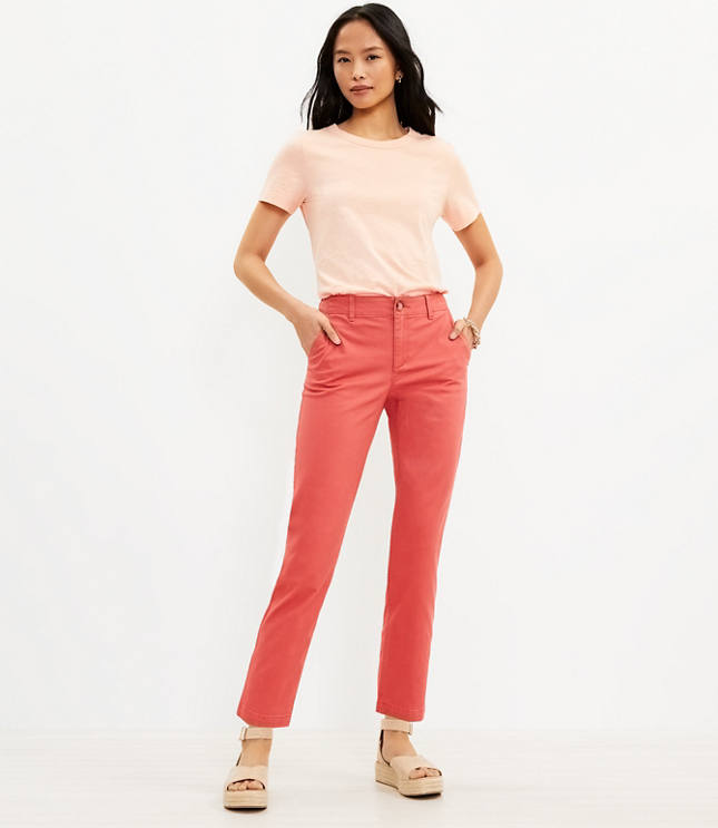 Curvy Monroe Slim Chino Pants