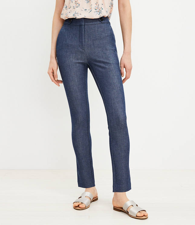 Sloan Skinny-Fit Textured Pant