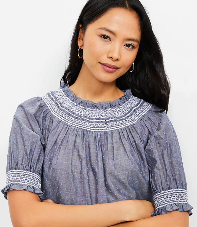 Clip Smocked Top