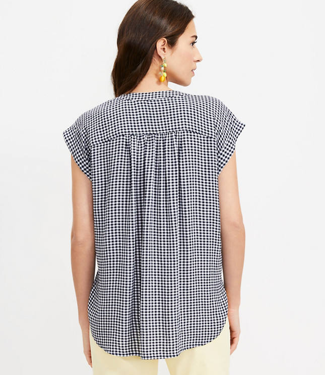 Gingham Dolman Shirt