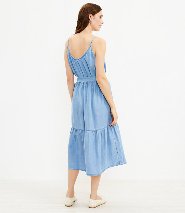 Chambray dress outlet midi