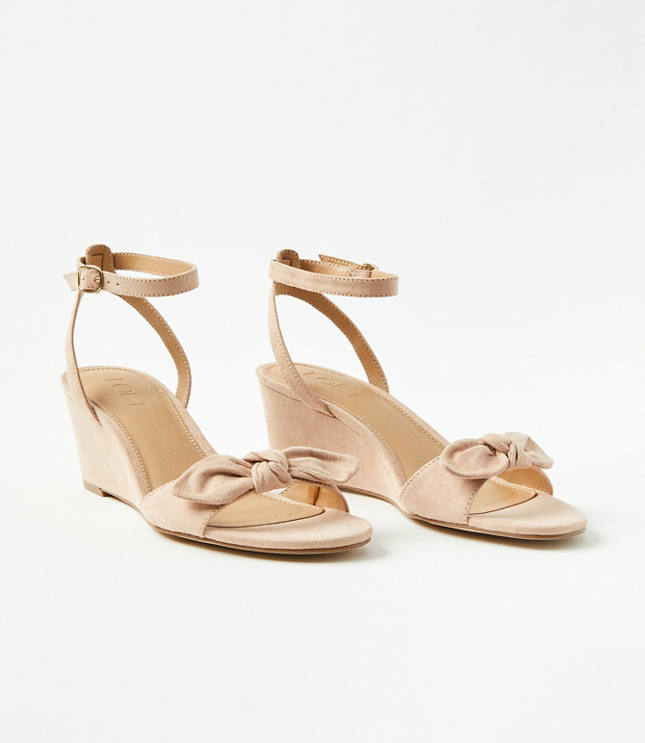Bow Wedge Sandals LOFT