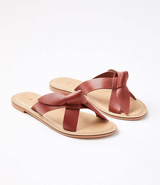 Loft Knotted Leather Sandals