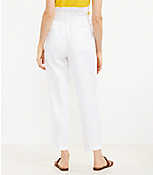 Tall Paperbag Taper Pants in Linen Cotton carousel Product Image 3