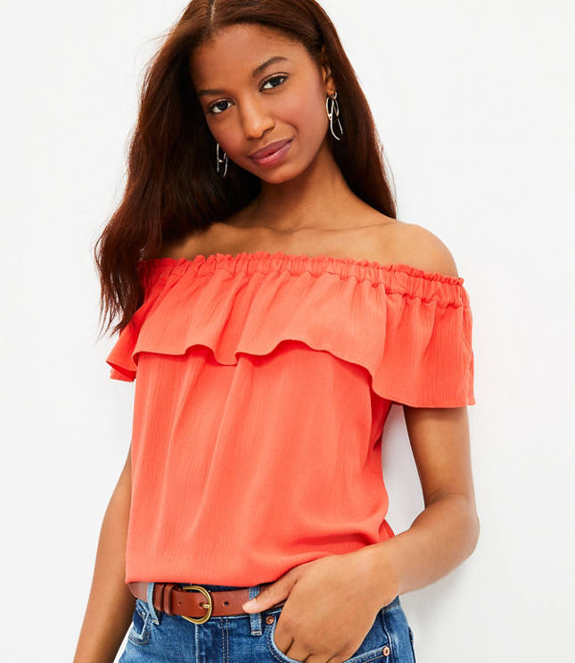 Off shoulder shirt clearance blouse