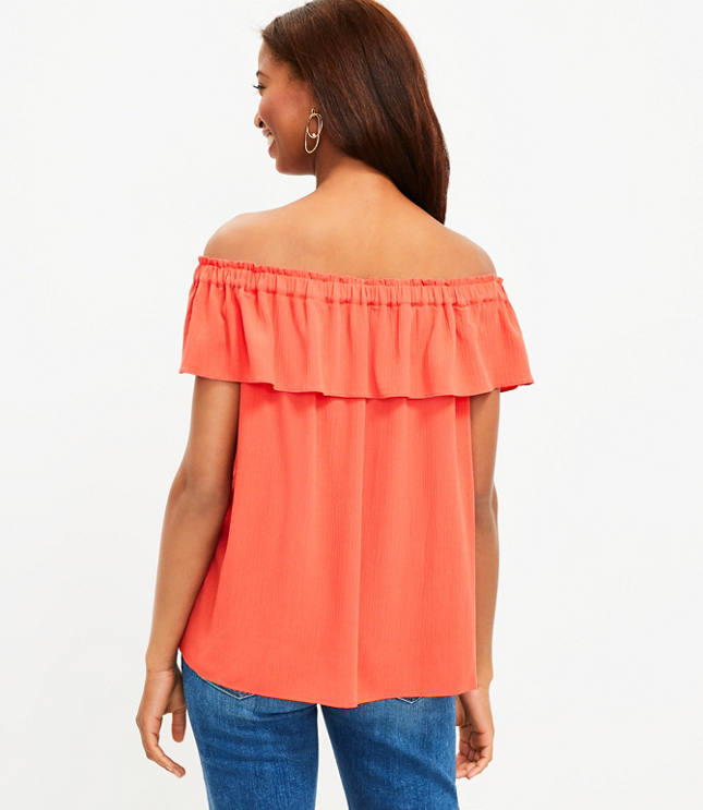 Ann taylor off the shoulder online tops