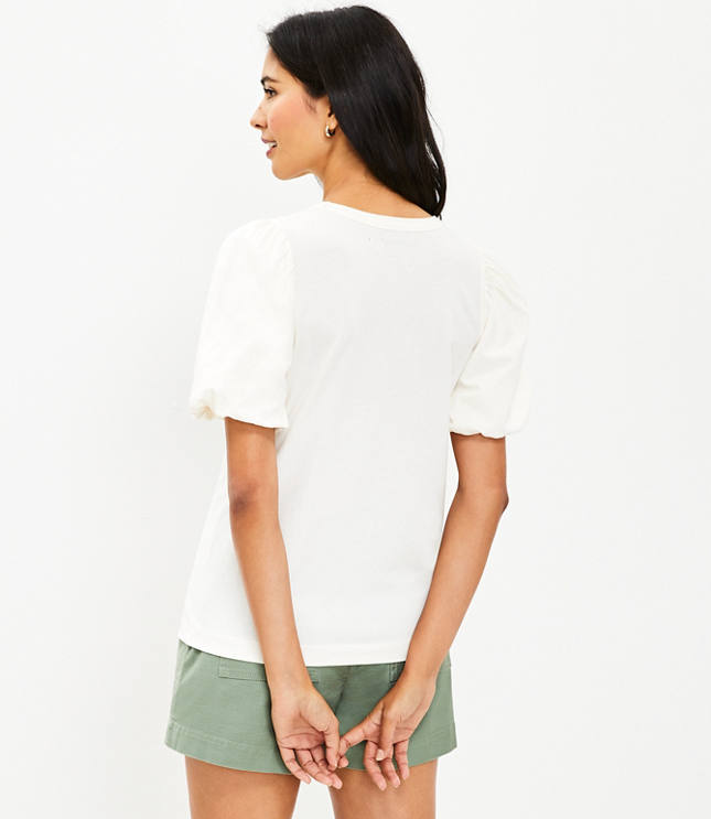 Petite Bubble Sleeve Tee
