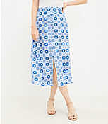 Tiled Button Pull On Midi Skirt carousel Product Image 2