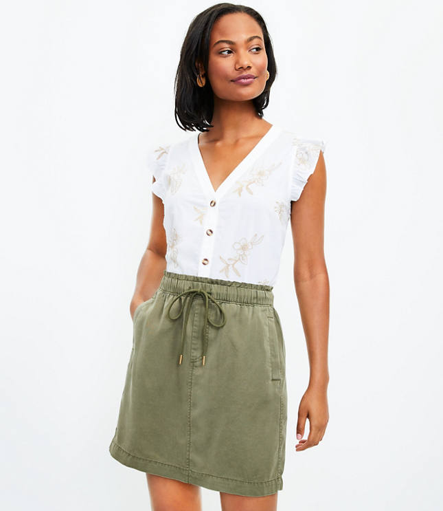 Paperbag skirt outlet petite