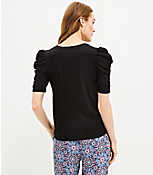 Cinched Puff Sleeve Tee carousel Product Image 3