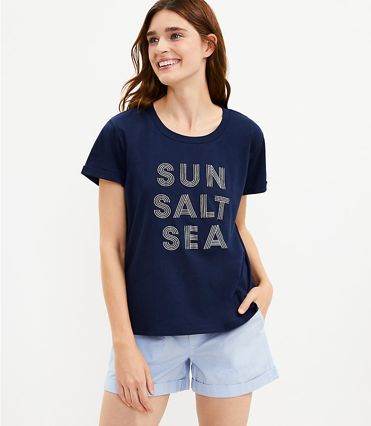 Lou & Grey Sun Salt Sea Oversized Softserve Tee image number 0
