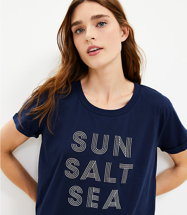 Lou & Grey Sun Salt Sea Oversized Softserve Tee image number 1
