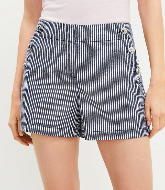 Petite Sailor Riviera Shorts in Stripe
