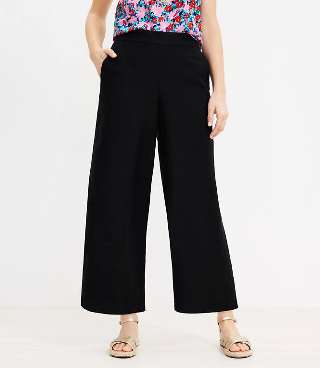 cropped pants wide leg