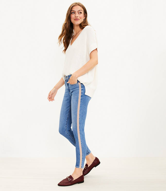 Next side hot sale stripe jeans