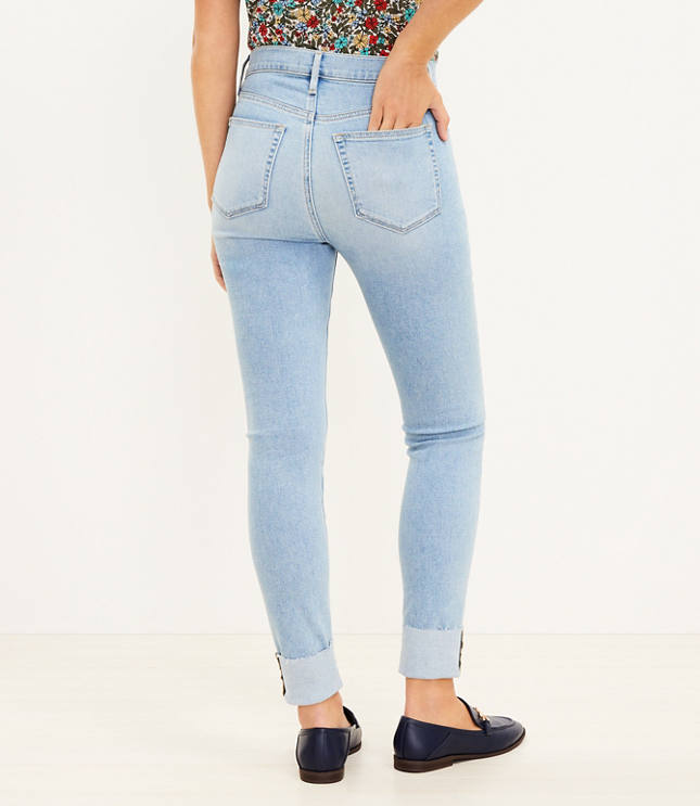 61724 - Light skinny jeans with magic waistband - ShopperBoard