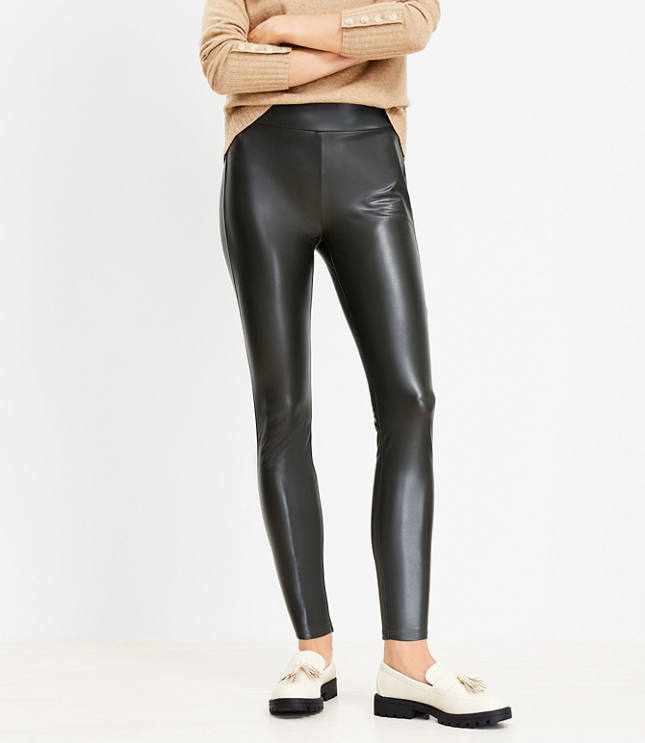 Womens Faux Leather Pants