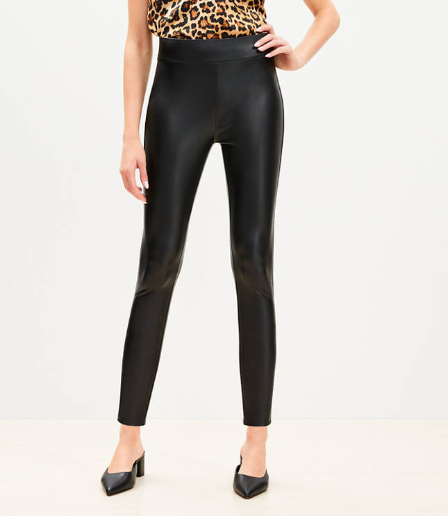 Faux leather leggings