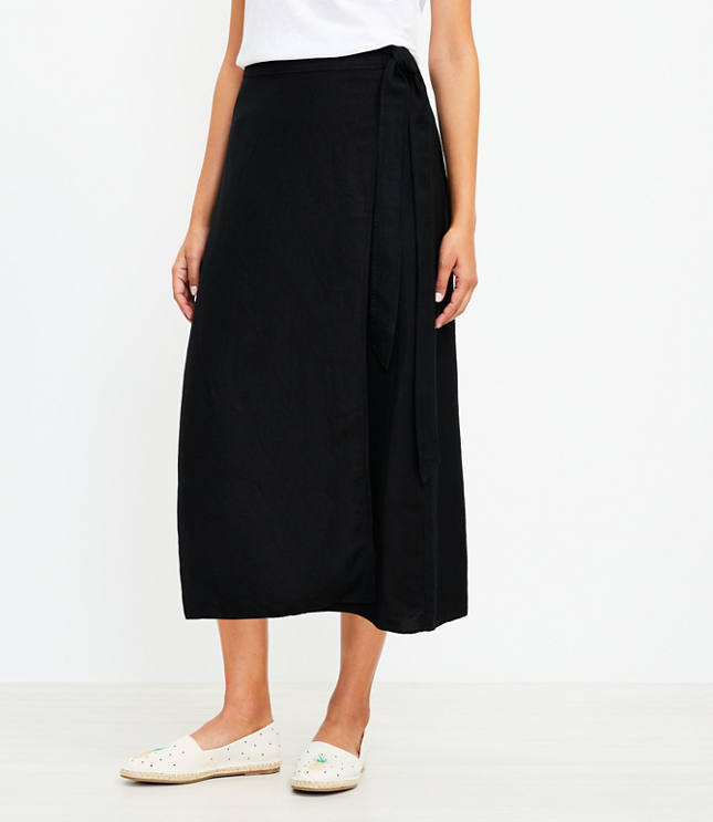 Petite midi wrap skirt hotsell