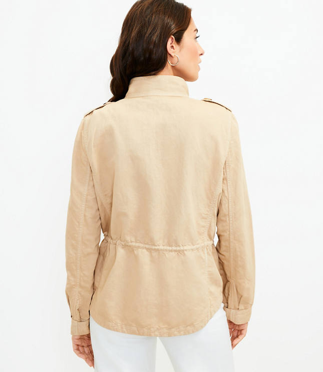 Petite tan outlet jacket