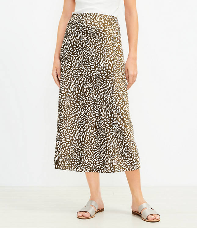 Petite midi outlet skirt animal print