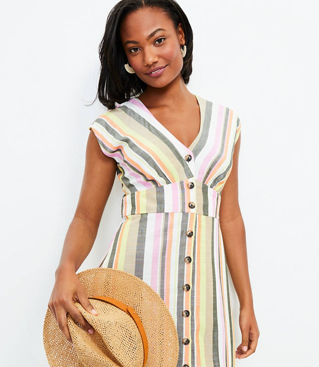 Ann taylor 2025 loft striped dress