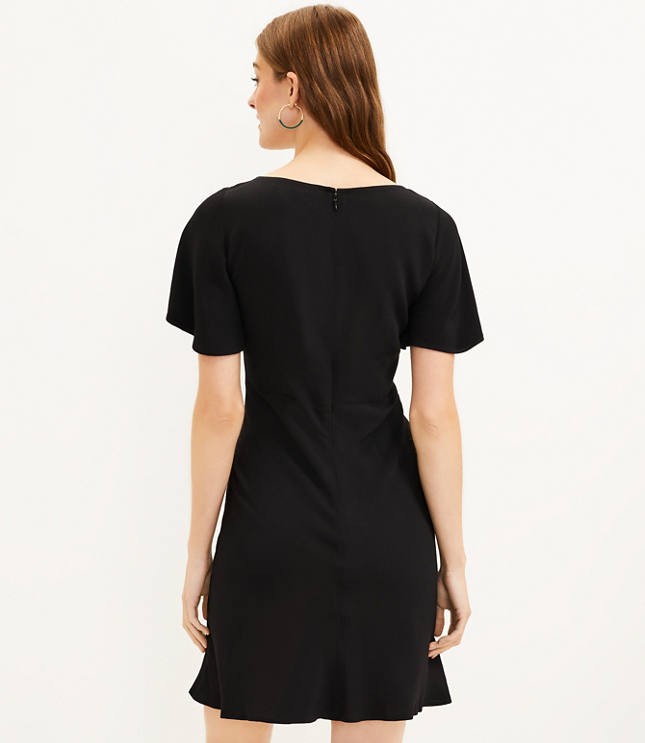 Tie Front Flare Dress