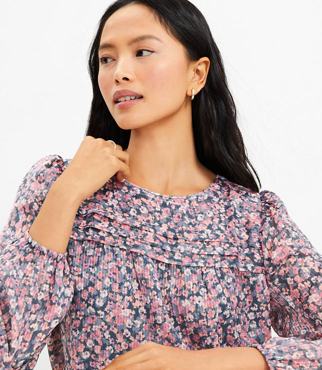 Summer Floral Blouse & Bloomer Set