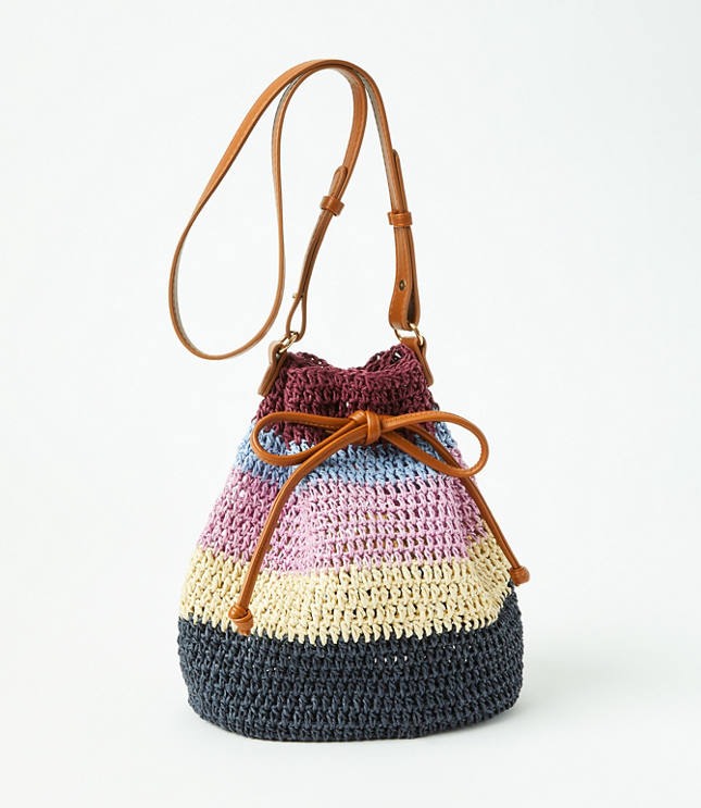 Straw Bucket Bag