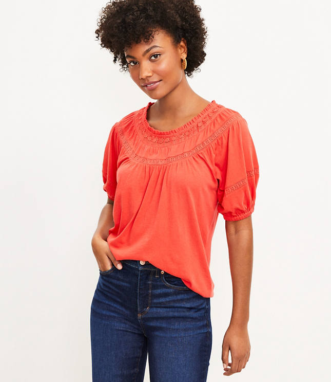 Loft peasant tops on sale