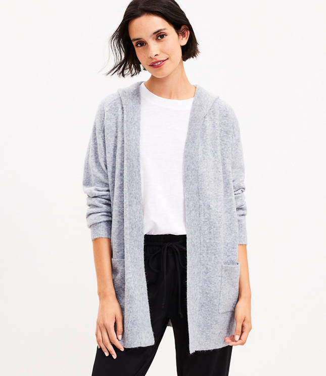 Loft gray cheap cardigan