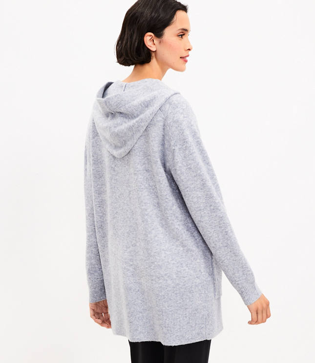 Lou & Grey Hooded Pocket Open Cardigan