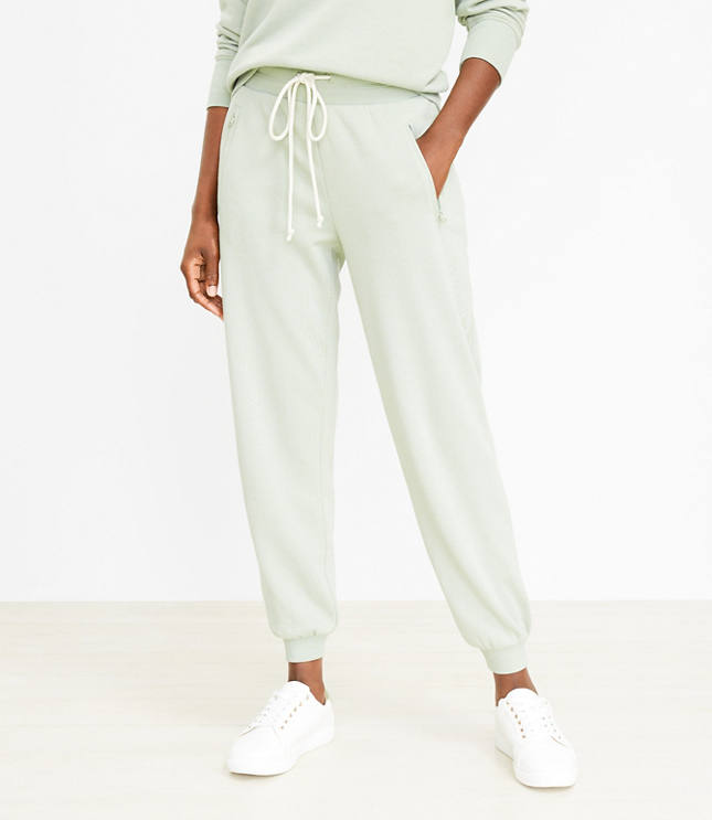 Lou & Grey Side Striped Cozy Cotton Terry Joggers