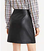 Faux Leather Pocket Shift Skirt carousel Product Image 3