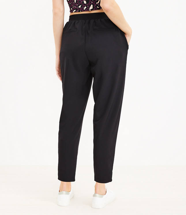 Loft Petite Lou & Grey Side Slit V-Waist Sporty Ponte Flare Pants