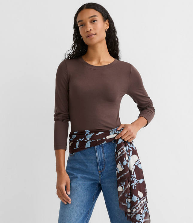 Long Sleeve Crew Neck Tee