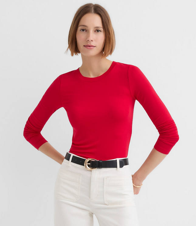 Long Sleeve Crew Neck Tee