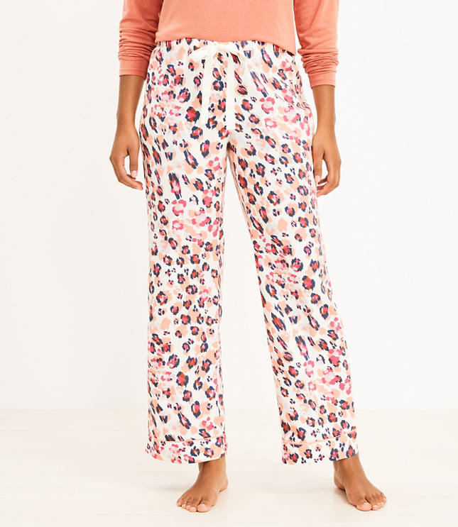 Leopard Print Pajama Pants LOFT