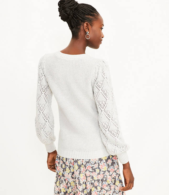 Bobble Pointelle Sweater
