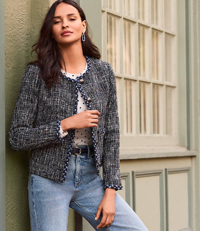 Cropped Tweed Jacket