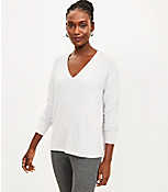 Relaxed V-Neck Top carousel Product Image 1
