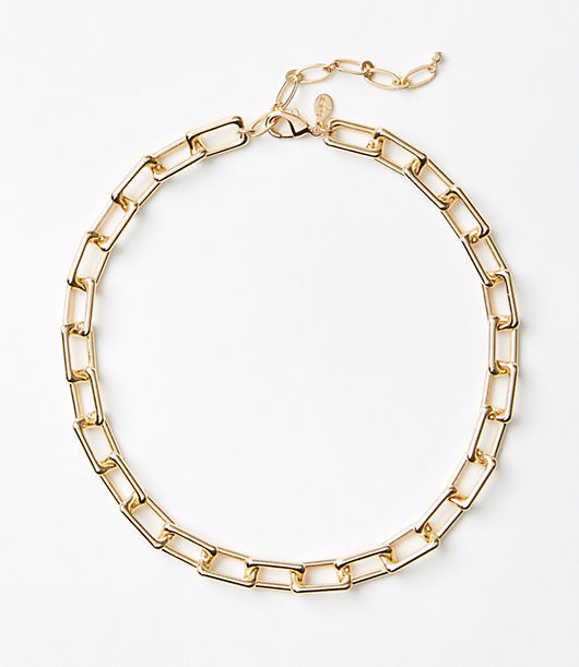 Loft Chunky Chain Link Necklace