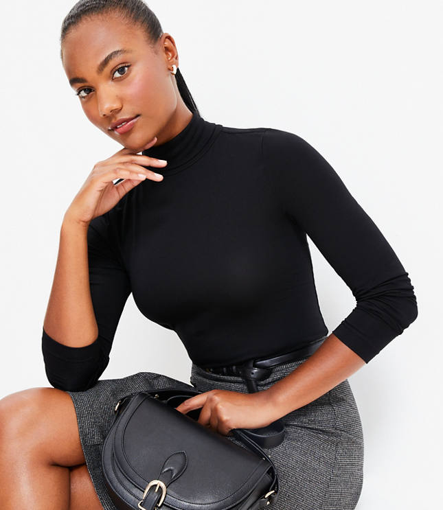 Black Turtle Neck Top (3105110)