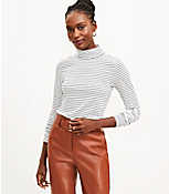 Striped Turtleneck Top carousel Product Image 1