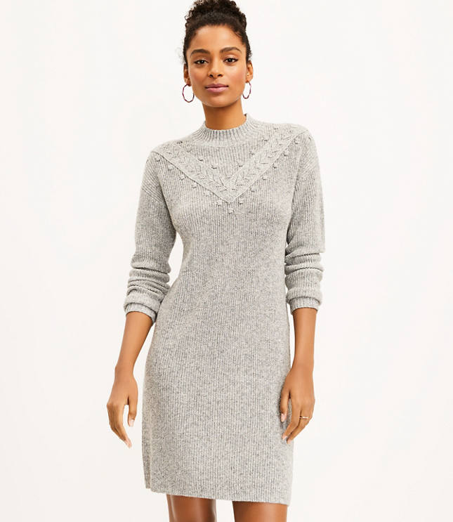 Mock neck sweater dress hotsell