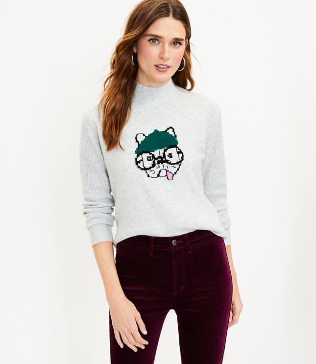 French Bulldog Turtleneck Sweater