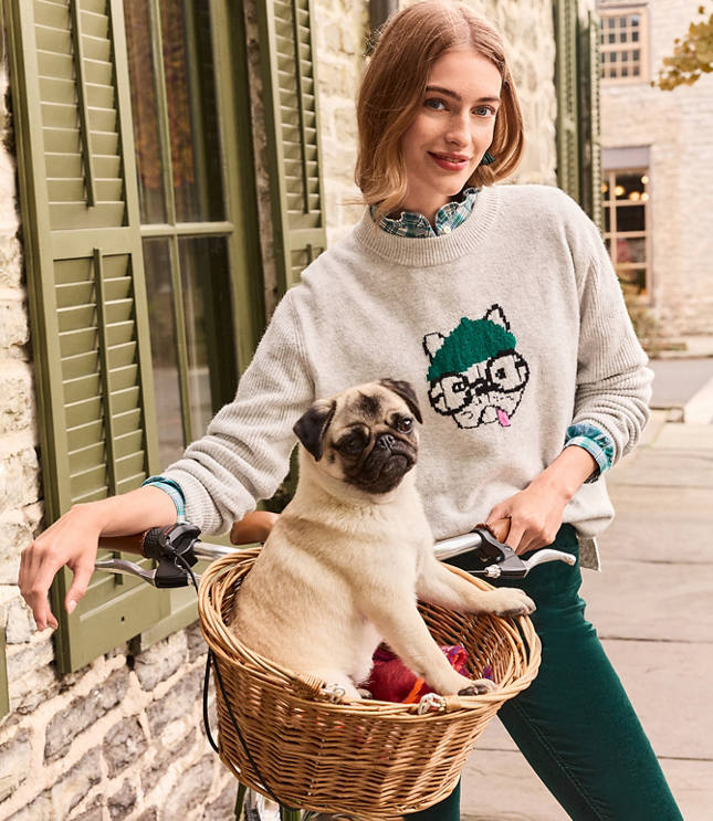 Sweater with outlet french bulldog