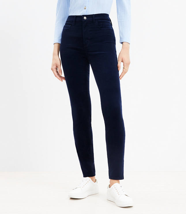 J.Crew Petite High-rise slim demi-boot pant in corduroy For Women