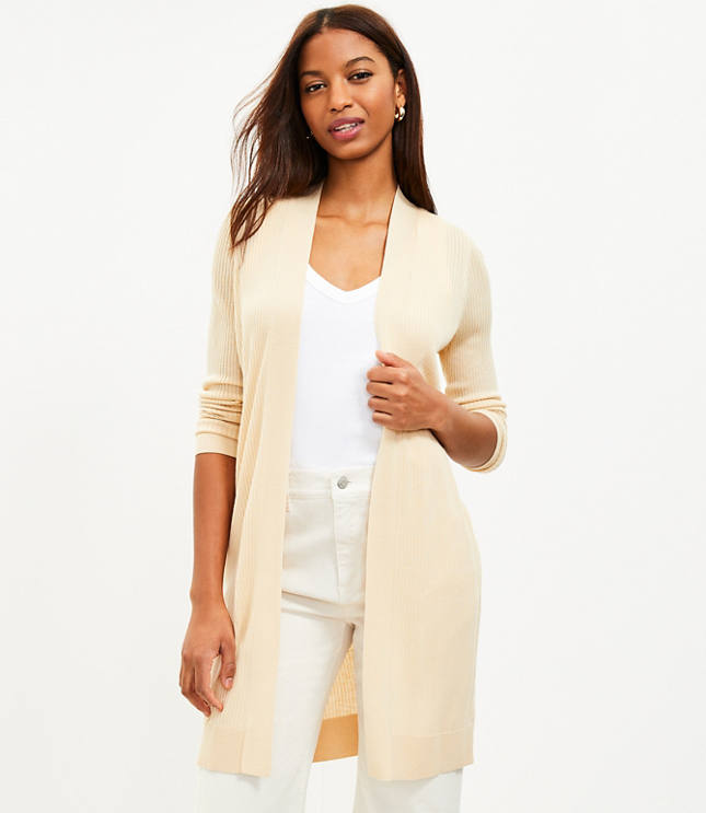 Loft sheer open on sale cardigan